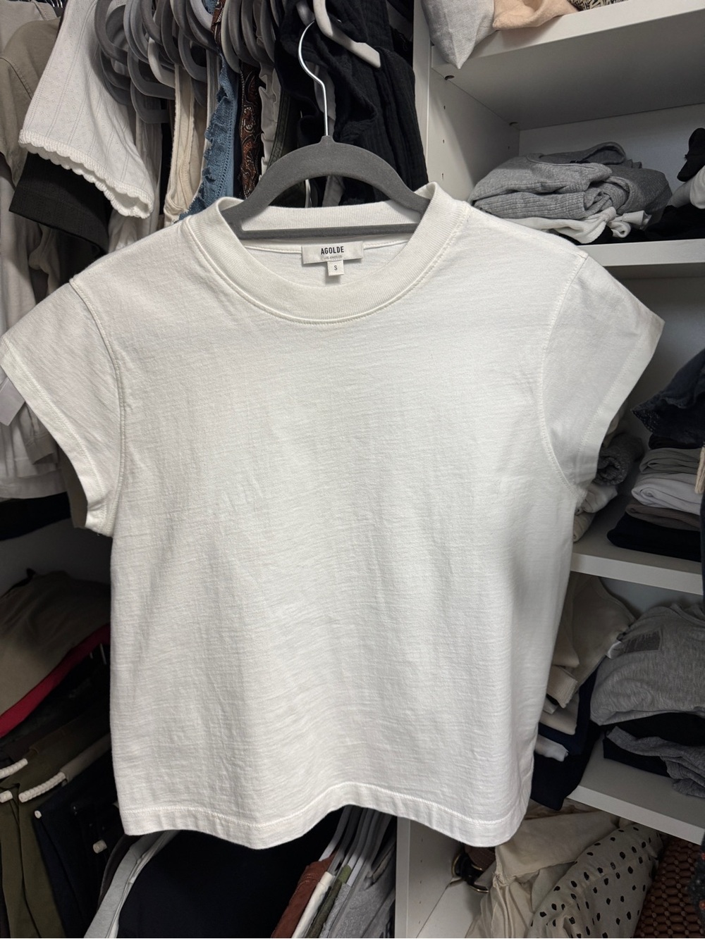 Agolde Bryce Cap sleeve tee